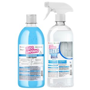 KIT SABÃO DE QUEROSENE 1L + ULTRA BOX 1L C/ VÁLVULA