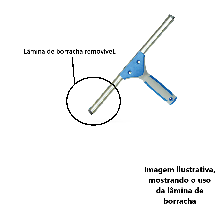 LÂMINA DE BORRACHA 35CM BRALIMPIA - Imagem 2