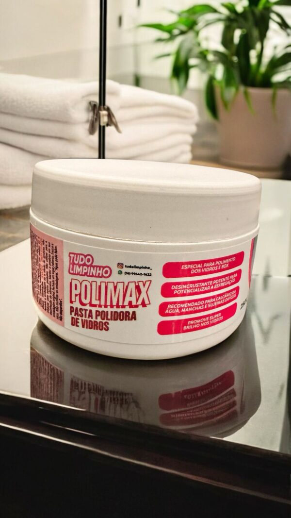 POLIMAX PASTA POLIDORA DE VIDROS E INOX 250g - Imagem 3