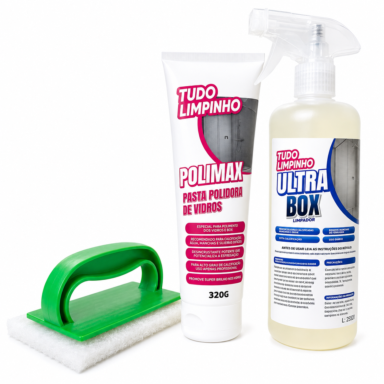 KIT LIMPEZA DE BOX COM POLIMENTO - Imagem 5
