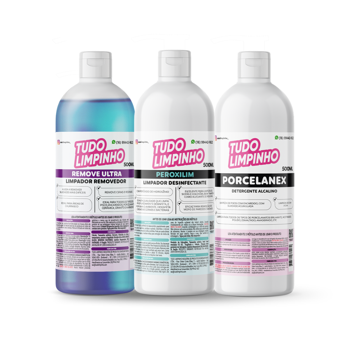 KIT FUNCIONAL COM 3 UNIDADES PEQUENO