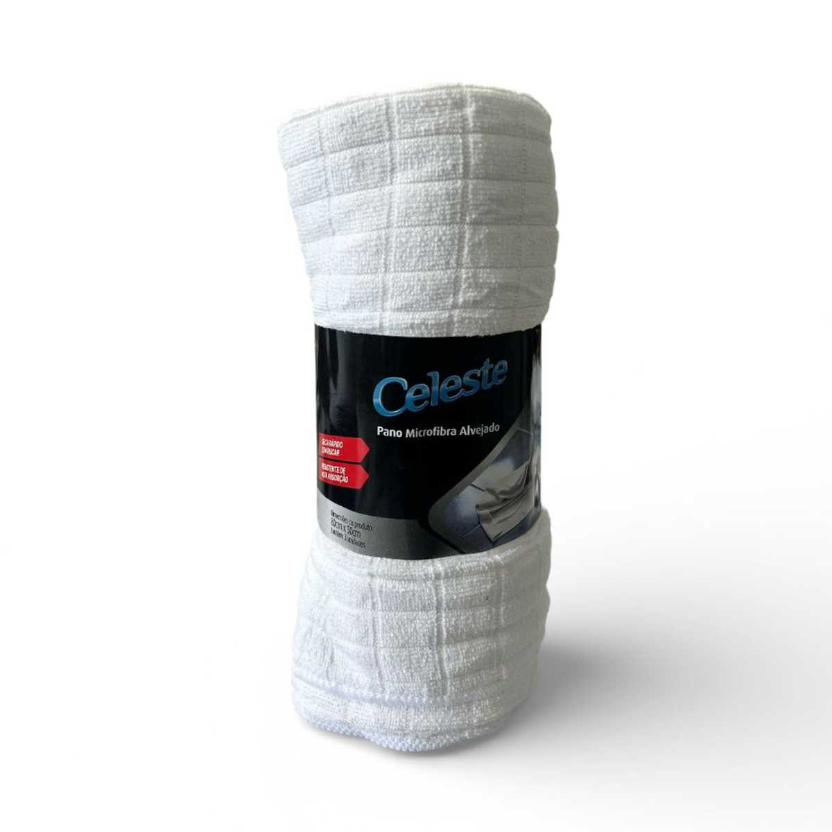 KIT PANO MICROFIBRA 3UN 80CMX50CM CELESTE BRANCO - Imagem 5