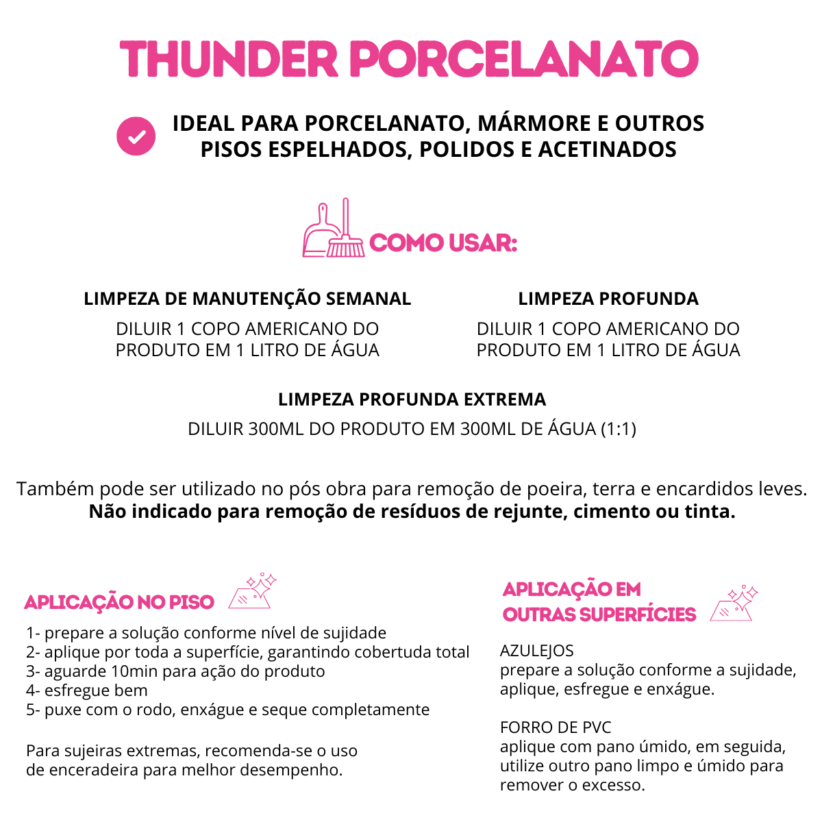 THUNDER LIMPA PORCELANATO LIMPEZA PESADA - Imagem 2