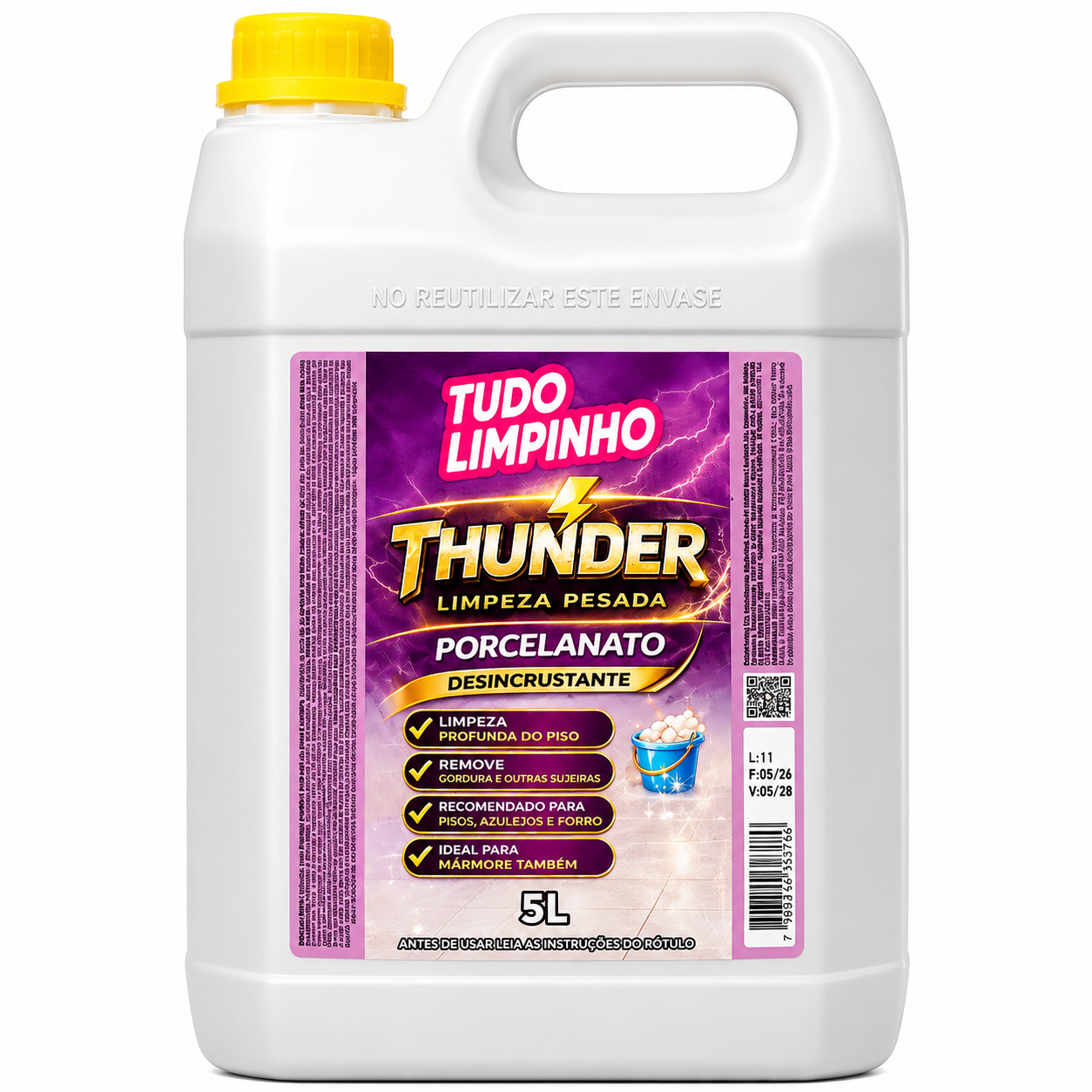 THUNDER LIMPA PORCELANATO LIMPEZA PESADA - Imagem 2