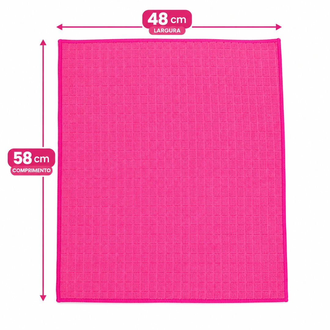 KIT COM 3 PANOS MICROFIBRA 48X58CM - Imagem 4